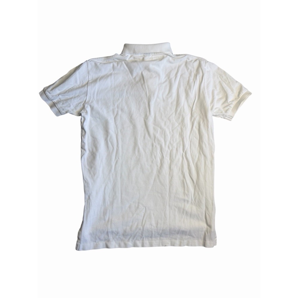 Polo Ralph Lauren Polo Shirt Men Medium White Classic Fit Short Sleeve Pony Logo - Picture 4 of 5